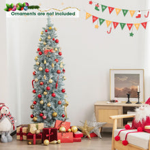 Load image into Gallery viewer, 5 FT/6 FT Pre-Lit Hinged Christmas Tree with Verdant Branches Tips
