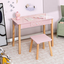 Load image into Gallery viewer, Kids Dressing Table and Stool Set
