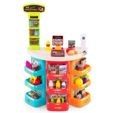 Load image into Gallery viewer, Supermarket Playset for Kids 76 Pieces Pretend Play Grocery Store Set
