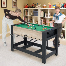 Load image into Gallery viewer, 2-in-1 Swivel Multi Game Table 122 cm Foosball and Pool Combo Table
