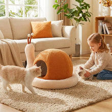 Load image into Gallery viewer, Cat House, 2-in-1 Cats Cave Bed with Removable Washable Cushion
