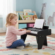 Load image into Gallery viewer, 25 Lighted Keys Kids Piano Keyboard Mini Digital Piano Wooden Toy
