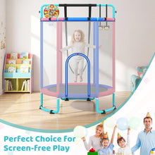 Load image into Gallery viewer, 5FT Kids Trampoline, 6 in 1 Toddler Trampolines

