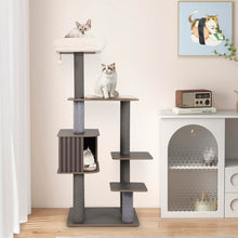 Load image into Gallery viewer, Multi-level Cat Tree for Indoor Cat with Cushion Top Perch
