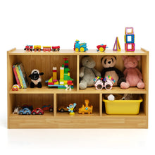 Load image into Gallery viewer, 5-Cubby Wooden Kids Storage Shelf Unit
