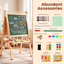 Load image into Gallery viewer, 3-in-1 Kids Art Easel, Double-Sided Folding Wooden Easel
