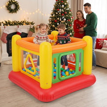 Load image into Gallery viewer, Inflatable Bounce House, Kids Blow Up Bouncy Castle with Transparent Side Walls
