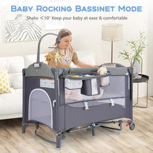 Load image into Gallery viewer, 5-in-1 Portable Baby Bed Playard with Changing Table
