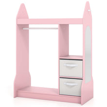 Load image into Gallery viewer, Kids Dress up Storage, Children Wardrobe with Mirror

