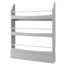 Load image into Gallery viewer, 3/4-Tier Wooden Children Bookcase with Guardrails &amp; Anti-Tipping Device
