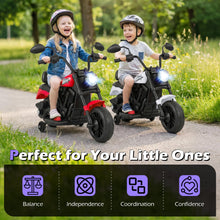 Load image into Gallery viewer, 6V Kids Electric Motorbike with Detachable Training Wheels and Music
