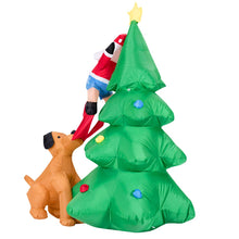 Load image into Gallery viewer, 6FT Inflatable Light Up Christmas Tree with LED Lights

