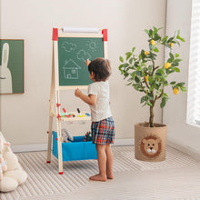 Load image into Gallery viewer, 3 in 1 Height Adjustable Art Easel with Whiteboard &amp; Chalkboard
