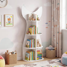 Load image into Gallery viewer, Fish-Shaped Toddler Book Toy Organizer Display Rack
