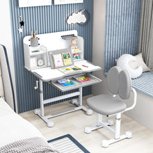 Load image into Gallery viewer, Kid's Study Desk and Chair Set with Tilt Desktop and Footrest Bar
