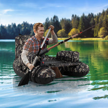 Load image into Gallery viewer, Inflatable Fishing Float Tube Portable Fishing Boat with Shoulder Straps
