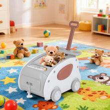 Load image into Gallery viewer, 2 in 1 Toddler Toy Cart with Parent Handle
