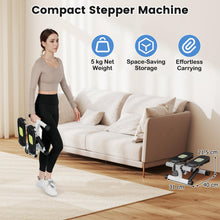 Load image into Gallery viewer, Mini Stepper for Workout, Portable Hydraulic Stepper with Resistance Bands, LCD Monitor
