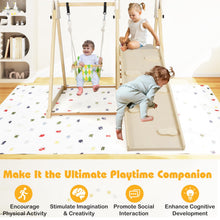 Load image into Gallery viewer, Kids Climbing Frame, Wooden Children Climber Playset with Swing
