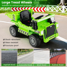 Load image into Gallery viewer, 12V Kids Ride On Car, Children Electric Construction Vehicle with Remote Control

