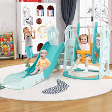 Load image into Gallery viewer, Toddler Swing and Slide Set, 4-in-1 Children Climber and Swing Set

