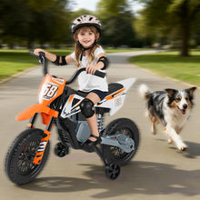 Load image into Gallery viewer, Kids Ride on Motorcycle, 12V Electric Ride On Bike with Training Wheels
