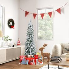 Load image into Gallery viewer, 4FT/5FT Artificial Slim Xmas Tree with PVC Branch Tips
