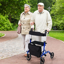 Load image into Gallery viewer, Rollator Walkers 4 Wheels Folding Medical Walking Aid with Seats
