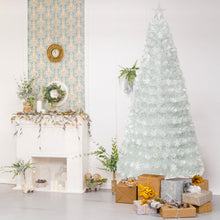 Load image into Gallery viewer, 4/5/6/7 Feet Artificial Fiber Optic White Pre-lit Christmas Tree with Light

