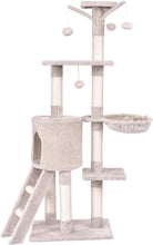Load image into Gallery viewer, Modern Cat Tree 140cm Tall Wooden Cat Tower
