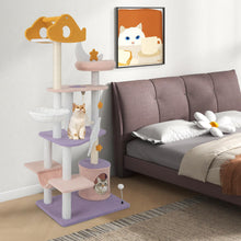 Load image into Gallery viewer, Cat Tree &amp; Tower, Modern cat Condo with Scratching Posts &amp; Hammock - 167cm Tall

