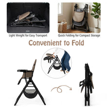 Load image into Gallery viewer, Compact High Chair with 3-Position Adjustable Dishwashable Tray
