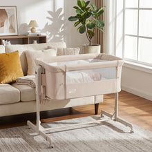 Load image into Gallery viewer, Bedside Crib with 4 Castors, Extendable Legs, Removable Mattress
