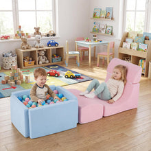 Load image into Gallery viewer, Soft Play Climbing Blocks, Baby Climb and Crawl Foam Play Set with Ball Pit and Suede Covers
