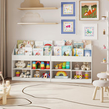 Load image into Gallery viewer, Kids Bookshelf, Wooden Toddler Toy Organizer

