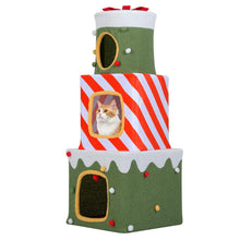 Load image into Gallery viewer, Stackable Cat Condos with Plush Balls for Indoor
