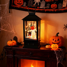 Load image into Gallery viewer, 155 cm Halloween Lamp Post Sound-Activated with Black Snowy Effects
