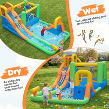 Load image into Gallery viewer, Inflatable Bouncy Castle, 11-in-1 Water Park with Double Slides
