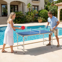 Load image into Gallery viewer, Folding Table Tennis Table, Portable Ping Pong Desk
