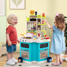 Load image into Gallery viewer, Kids Kitchen Playset Corner Play Kitchen with Realistic Sounds and Lights
