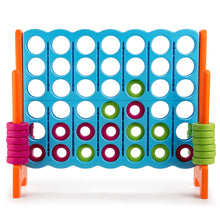 Load image into Gallery viewer, Giant 4 in A Row Game Set with 42 Jumbo Rings and Sliders
