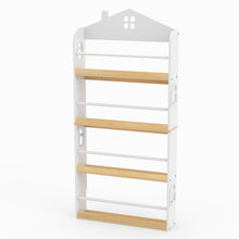 Load image into Gallery viewer, Kids Bookshelf, 4-Tier Book Display Rack with Anti-Falling Baffles
