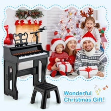 Load image into Gallery viewer, 37-Key Electronic Piano Keyboard with Adjustable Microphone
