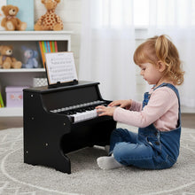 Load image into Gallery viewer, Wooden Kids Piano Keyboard 25 Keys Digital Piano with Music Stand Music Learning Gift for 3+ Kids
