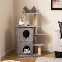 Load image into Gallery viewer, 123cm Tall Multi-Layer Cats Tower with Plush Perch
