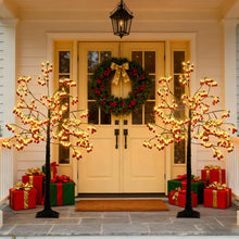 Load image into Gallery viewer, 50CM/5FT Christmas Tree, Artificial Xmas Tree with Bendable Branches, 384 Red Balls
