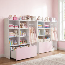 Load image into Gallery viewer, Kids Dress up Storage Wardrobe, Children Toy Storage Organizer
