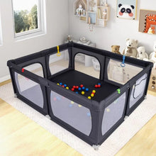 Load image into Gallery viewer, Indoor Safety Play Fence Infant Activity Center with 50 Ocean Balls
