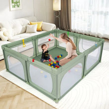 Load image into Gallery viewer, Indoor Safety Play Fence Infant Activity Center with 50 Ocean Balls
