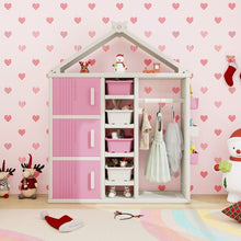 Load image into Gallery viewer, Kids Costume Storage Closet with Storage Bin
